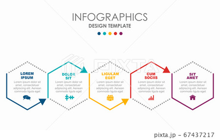 Infographic design template with place for your data. Vector illustration. 67437217
