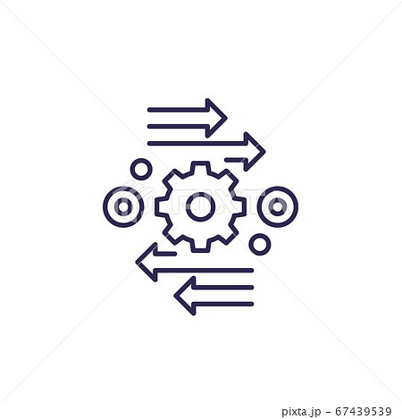 automation and optimization vector line icon 67439539