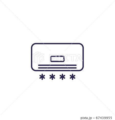 air conditioner line icon on white air conditioner line icon on white 67439955