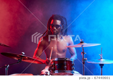 excellent african drummer man in studio excellent african drummer man in studio 67440601