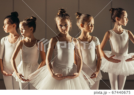 cute awesome kids 7-8 yars old dance classic ballet together 67440675