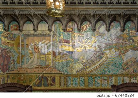 The Basilica of Notre Dame de Fourviere in Lyon The Basilica of Notre Dame de Fourviere in Lyon 67440834