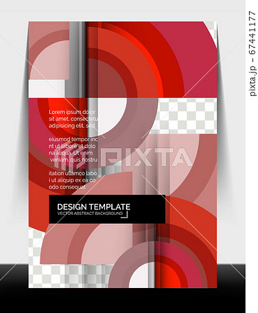 Circle design a4 flyer print template, annual report design 67441177