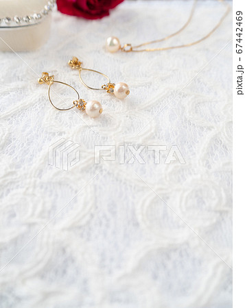 パールのペンダント パールのピアス ゴールドアクセサリー パールのペンダント パールのピアス ゴールドアクセサリー 67442469