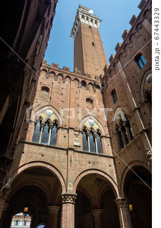 Campo square and the Campanile, Torre del Mangia 67443329