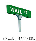 Wall street sign in New York, vector illustration 67444861