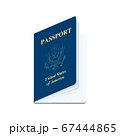 United States of America Passport Realistic vector illustration 67444865