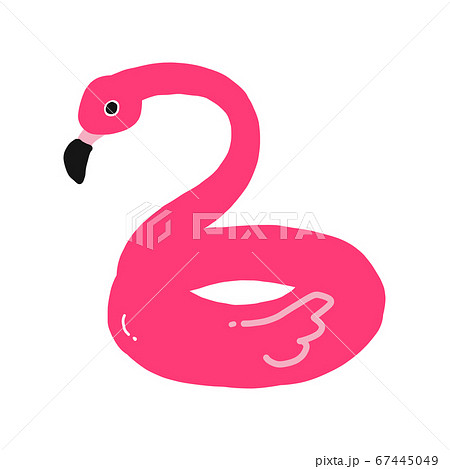 Hand Drawn Illustration Icon Of Flamingo Float Stock Illustration