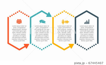 Infographic design template with place for your data. Vector illustration. 67445407