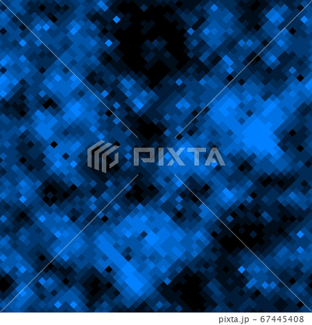Sapphire blue halftones pixel clouds seamless pattern vector background texture 67445408