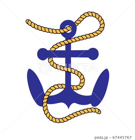 Sea anchor on white background, cartoon Sea anchor on white background, cartoon 67445767