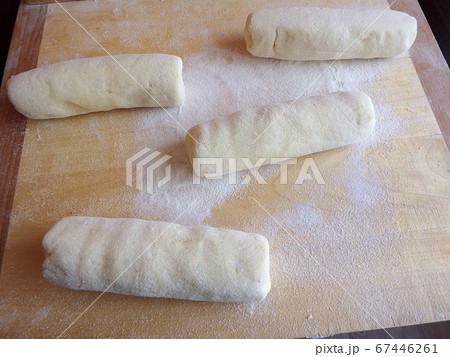 Potato dough made for dumplings or gnocchi Potato dough made for dumplings or gnocchi 67446261