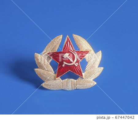 Soviet (ussr) star and laurel wreath Soviet (ussr) star and laurel wreath 67447042