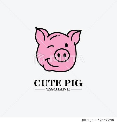 Cartoon pig Design illustration Cartoon pig Design illustration 67447296