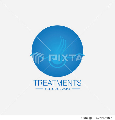 Hair treatments icon illustration 67447407