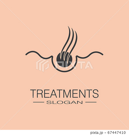 Hair treatments icon illustration 67447410