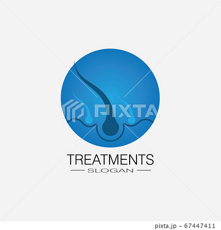 Hair treatments icon illustration 67447411