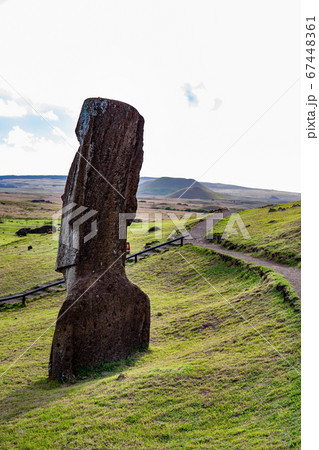 Stone statues Moai on Easter Island Rapa Nui Stone statues Moai on Easter Island Rapa Nui 67448361