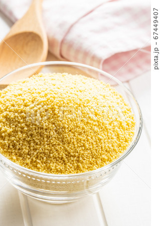 Dry yellow couscous Dry yellow couscous 67449407