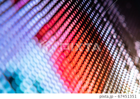 CloseUp LED blurred screen. LED soft focus 67451351