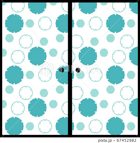 日本の襖 和柄 スライドドア 和風素材 67452982