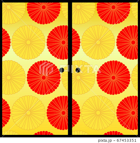 ふすま 和柄 戸障子 背景素材 日本のイラスト素材