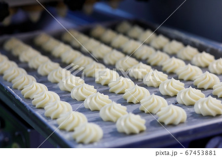 butter swirl shortbread cookies on the tray butter swirl shortbread cookies on the tray 67453881