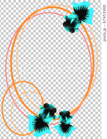 Vertical frame for light blue goldfish (orange) Vertical frame for light blue goldfish (orange) 67453900