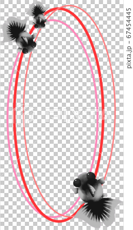 Vertical frame for red goldfish (red) Vertical frame for red goldfish (red) 67454445