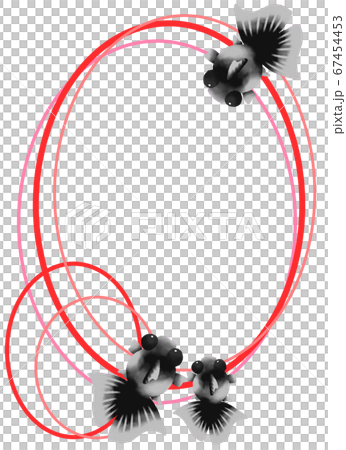 Vertical frame for red goldfish (red) Vertical frame for red goldfish (red) 67454453