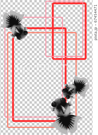 Vertical frame for red goldfish (red) Vertical frame for red goldfish (red) 67454471