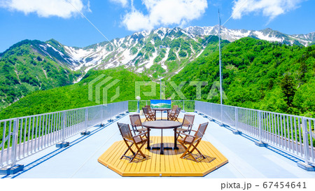 黒部平の風景(パノラマテラスから立山を望む) 黒部平の風景(パノラマテラスから立山を望む) 67454641