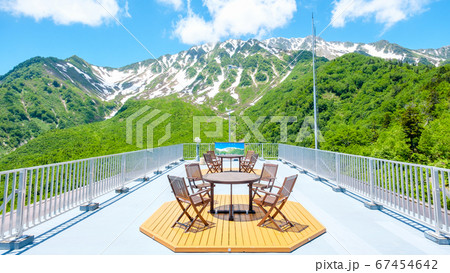 黒部平の風景(パノラマテラスから立山を望む) 黒部平の風景(パノラマテラスから立山を望む) 67454642