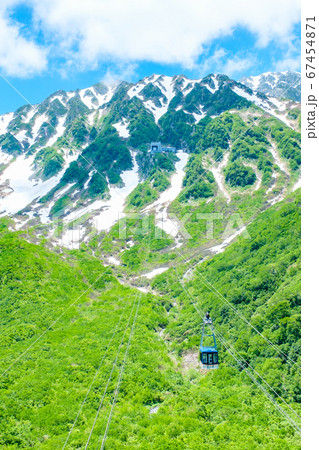 黒部平の風景(立山と立山ロープウェイ) 黒部平の風景(立山と立山ロープウェイ) 67454871