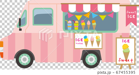 Food Truck Ice Stock Illustration