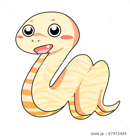 White snake character - Stock Illustration [67455485] - PIXTA
