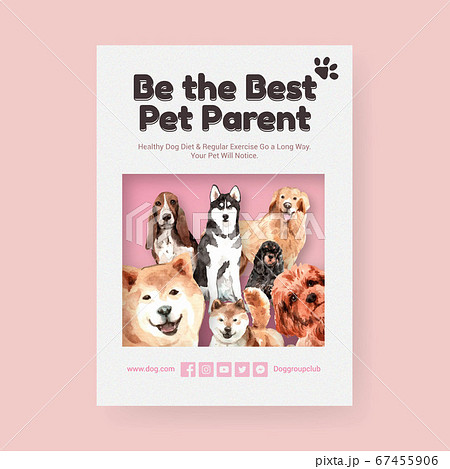 Poster template with dogs and food design for Poster template with dogs and food design for 67455906