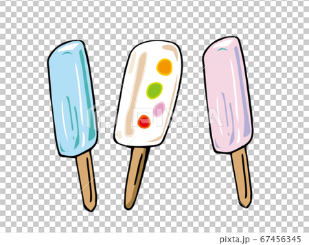 アイスキャンディーのイラスト素材