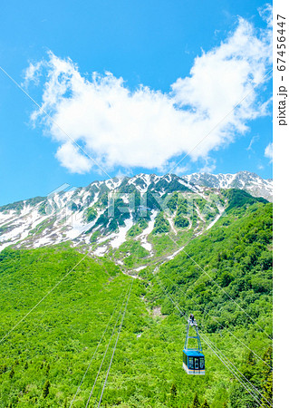 黒部平の風景(立山と立山ロープウェイ) 黒部平の風景(立山と立山ロープウェイ) 67456447