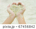 きらきら輝く砂 67456842