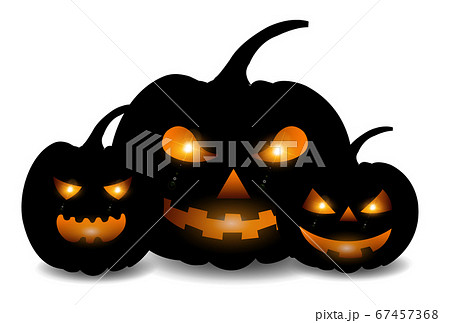 ハロウィン かぼちゃ お化け アイコン のイラスト素材
