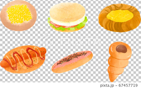 たくさんの美味しそうなパン1　 67457719