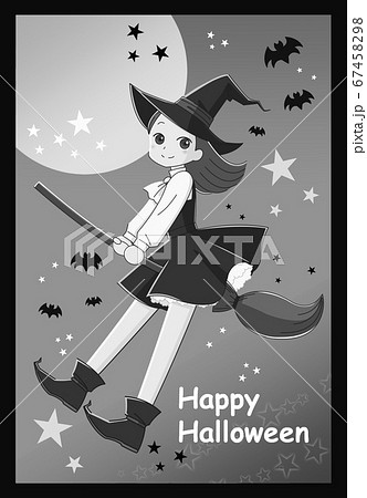 ハロウィン 魔女のイラスト素材