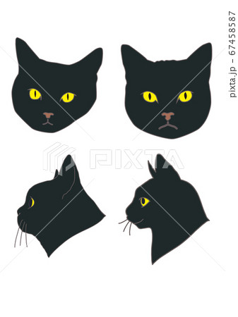イラストデータ 猫の顔のイラスト素材