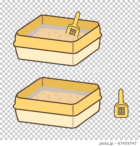 Cat's system toilet and scoop (yellow) 67459747