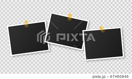 Photo frame mockup design. Realistic photograph with blank space for your image. Vector stock illustration. Photo frame mockup design. Realistic photograph with blank space for your image. Vector stock illustration. 67460846