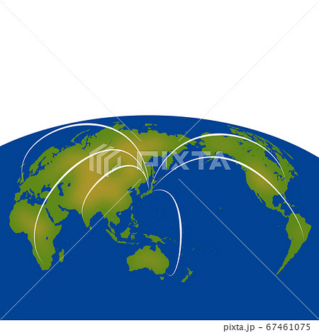 世界地図の上にビジネス取引のイメージ 世界地図の上にビジネス取引のイメージ 67461075