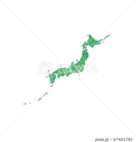 日本地図と地方区分け 日本地図と地方区分け 67461795