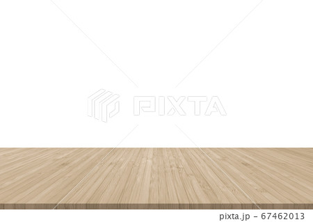 Isolated wood floor in sepia tan color with empty white wall background Isolated wood floor in sepia tan color with empty white wall background 67462013