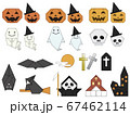 折り紙風のハロウィンキャラクター 67462114